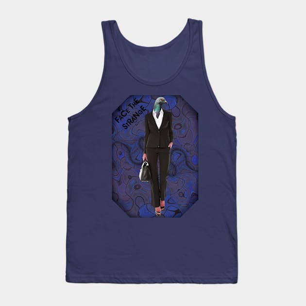 Blue lady pigeon Tank Top by FaceTheStrange